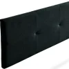 Moonia Tête de Lit Tapisée ALTEA Aqualine 90x50x5 cm - Noir - Outlet
