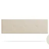 Moonia Tête de Lit Tapisée ALTEA Simili cuir 100x50x5 cm - Blanc Cassé -