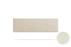 Moonia Tête de Lit Tapisée ALTEA Simili cuir 100x50x5 cm - Blanc Cassé -