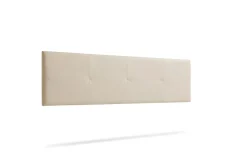 Moonia Tête de Lit Tapisée ALTEA Simili cuir 100x50x5 cm - Blanc Cassé -
