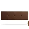 Moonia Tête de Lit Tapisée ALTEA Simili cuir 170x50x5 cm - Marron -