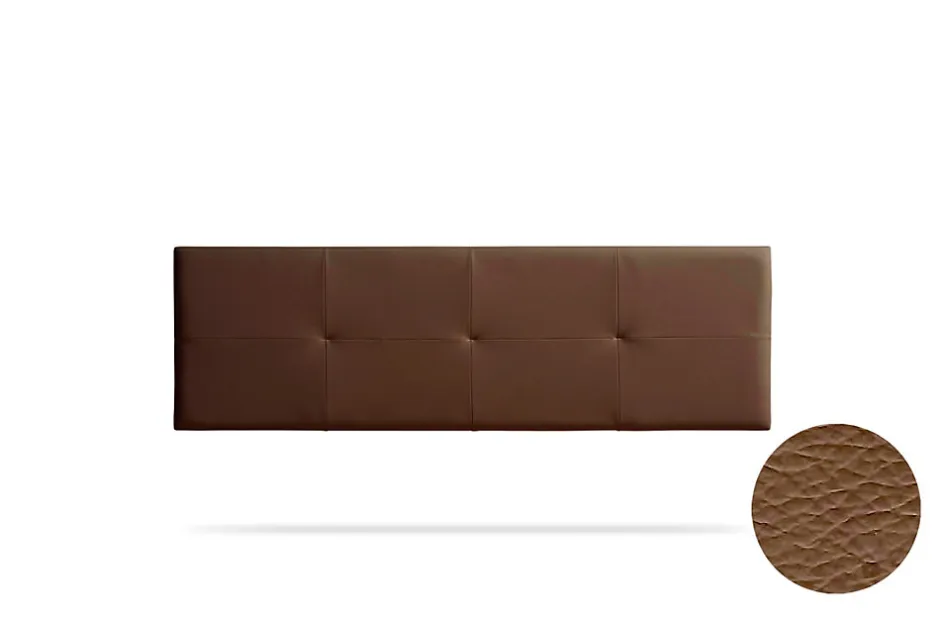 Moonia Tête de Lit Tapisée ALTEA Simili cuir 170x50x5 cm - Marron -