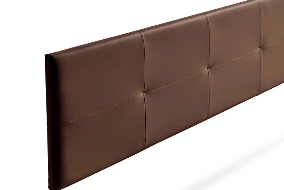 Moonia Tête de Lit Tapisée ALTEA Simili cuir 170x50x5 cm - Marron -