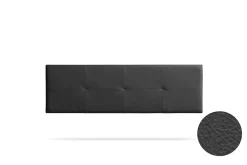 Moonia Tête de Lit Tapisée ALTEA Simili cuir 90x50x5 cm - Noir -