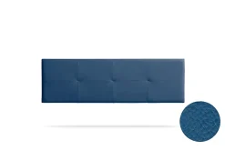 Moonia Tête de Lit Tapisée ALTEA Simili cuir 90x50x5 cm - Bleu Foncé - New