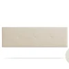 Moonia Tête de Lit Tapisée ALTEA Simili cuir 145x50x5 cm - Blanc Cassé - Hot