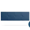Moonia Tête de Lit Tapisée ALTEA Simili cuir 130x50x5 cm - Bleu Foncé -