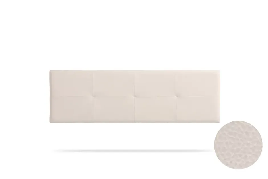 Moonia Tête de Lit Tapisée ALTEA Simili cuir 130x50x5 cm - Beige - Sale