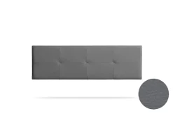 Moonia Tête de Lit Tapisée ALTEA Simili cuir 90x50x5 cm - Gris Foncé -