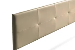 Moonia Tête de Lit Tapisée ALTEA Simili cuir 115x50x5 cm - Or - Outlet