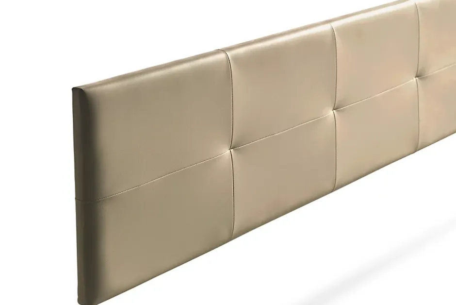 Moonia Tête de Lit Tapisée ALTEA Simili cuir 115x50x5 cm - Or - Outlet