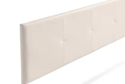 Moonia Tête de Lit Tapisée ALTEA Simili cuir 115x50x5 cm - Beige -