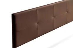 Moonia Tête de Lit Tapisée ALTEA Simili cuir 115x50x5 cm - Marron - Outlet