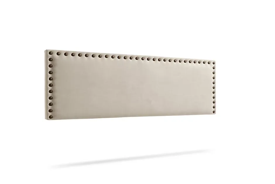 Moonia Tête de Lit Tapisée MODENA Aqualine 90x55x8 cm - Beige Toast - Outlet