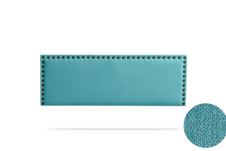 Moonia Tête de Lit Tapisée MODENA Aqualine 145x55x8 cm - Turquoise - Online