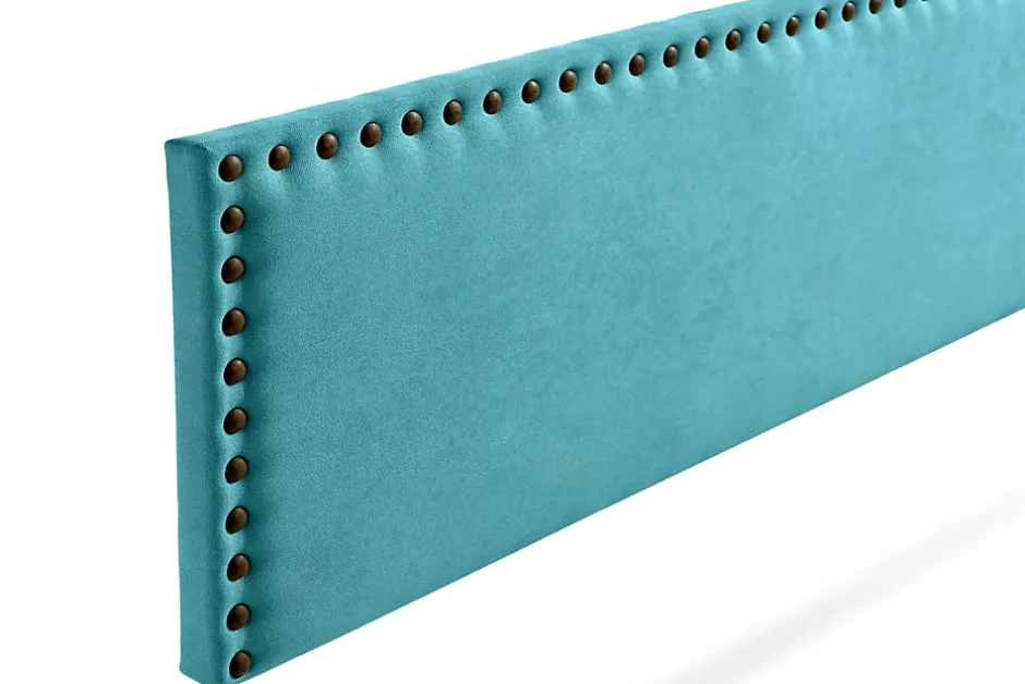 Moonia Tête de Lit Tapisée MODENA Aqualine 145x55x8 cm - Turquoise - Online