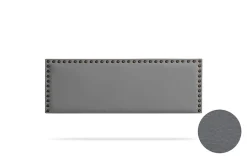 Moonia Tête de Lit Tapisée MODENA Simili cuir 115x55x8 cm - Gris Foncé -