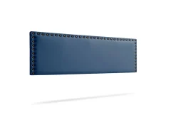 Moonia Tête de Lit Tapisée MODENA Simili cuir 100x55x8 cm - Bleu Foncé - Sale