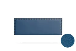 Moonia Tête de Lit Tapisée MODENA Simili cuir 100x55x8 cm - Bleu Foncé - Sale