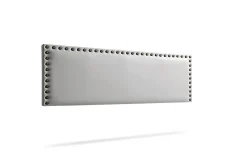 Moonia Tête de Lit Tapisée MODENA Simili cuir 130x55x8 cm - Argent - Best