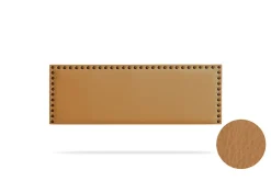 Moonia Tête de Lit Tapisée MODENA Simili cuir 130x55x8 cm - Marron Clair -