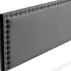 Moonia Tête de Lit Tapisée MODENA Simili cuir 130x55x8 cm - Gris Foncé - Online