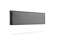 Moonia Tête de Lit Tapisée MODENA Simili cuir 130x55x8 cm - Gris Foncé - Online
