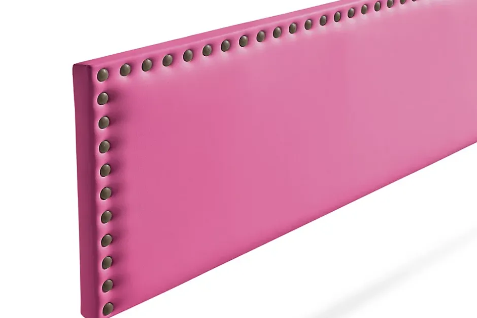 Moonia Tête de Lit Tapisée MODENA Simili cuir 100x55x8 cm - Rose - Clearance