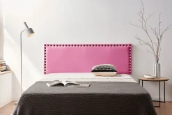 Moonia Tête de Lit Tapisée MODENA Simili cuir 100x55x8 cm - Rose - Clearance