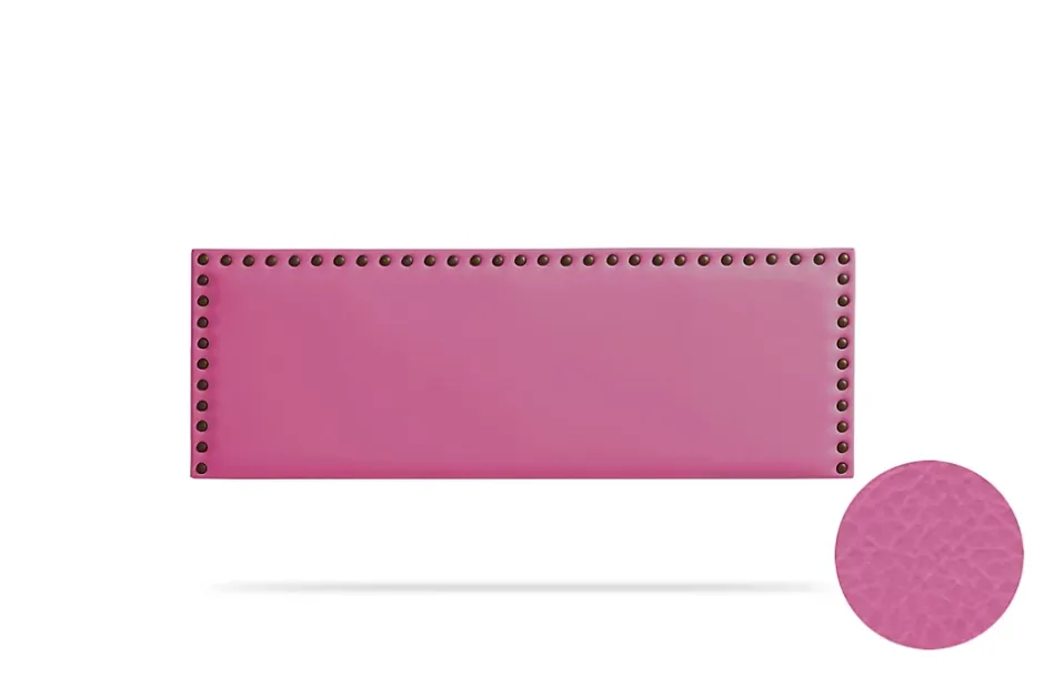 Moonia Tête de Lit Tapisée MODENA Simili cuir 100x55x8 cm - Rose - Clearance