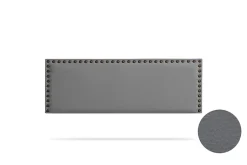 Moonia Tête de Lit Tapisée MODENA Simili cuir 160x55x8 cm - Gris Foncé - Outlet