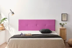 Moonia Tête de Lit Tapisée NAPOLI Aqualine 115x50x5 cm - Fuchsia -