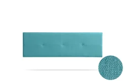 Moonia Tête de Lit Tapisée NAPOLI Aqualine 160x50x5 cm - Turquoise - New