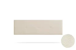 Moonia Tête de Lit Tapisée NAPOLI Simili cuir 160x50x5 cm - Blanc Cassé -