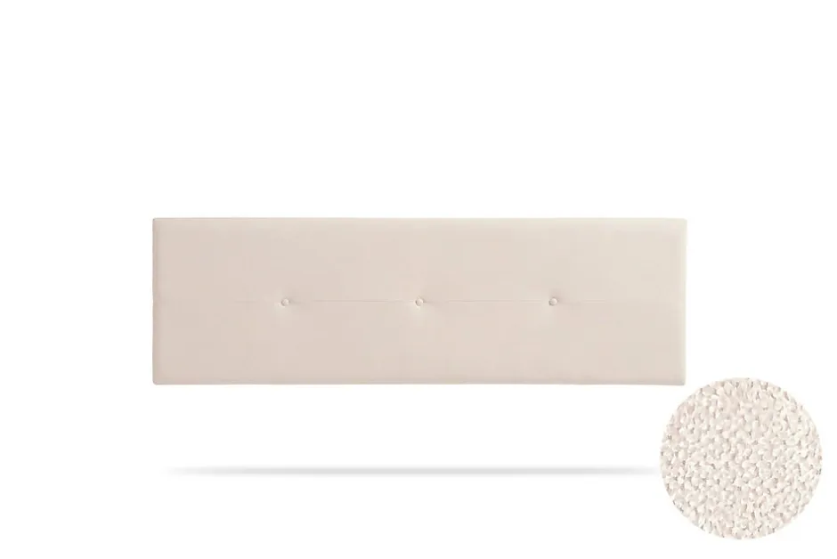 Moonia Tête de Lit Tapisée NAPOLI Aqualine 130x50x5 cm - Beige -