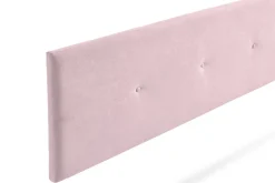 Moonia Tête de Lit Tapisée NAPOLI Aqualine 160x50x5 cm - Rose Clair -
