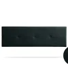 Moonia Tête de Lit Tapisée NAPOLI Aqualine 170x50x5 cm - Noir - Hot
