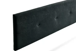 Moonia Tête de Lit Tapisée NAPOLI Aqualine 170x50x5 cm - Noir - Hot