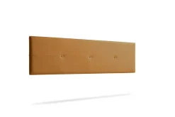 Moonia Tête de Lit Tapisée NAPOLI Simili cuir 100x50x5 cm - Marron Clair -