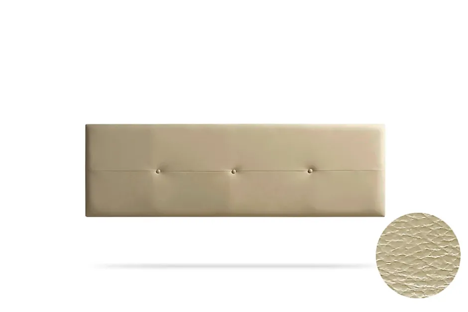 Moonia Tête de Lit Tapisée NAPOLI Simili cuir 90x50x5 cm - Or - Hot