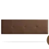 Moonia Tête de Lit Tapisée NAPOLI Simili cuir 130x50x5 cm - Marron -