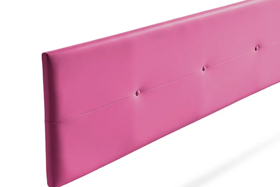 Moonia Tête de Lit Tapisée NAPOLI Simili cuir 115x50x5 cm - Rose -