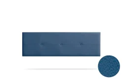 Moonia Tête de Lit Tapisée NAPOLI Simili cuir 90x50x5 cm - Bleu Foncé -