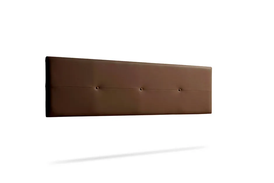 Moonia Tête de Lit Tapisée NAPOLI Simili cuir 115x50x5 cm - Marron -