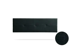 Moonia Tête de Lit Tapisée NAPOLI Aqualine 160x50x5 cm - Noir -