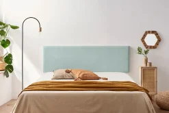 Moonia Tête de Lit Tapisée NOVA Aqualine 90x50x5 cm - Vert Aqua - Best