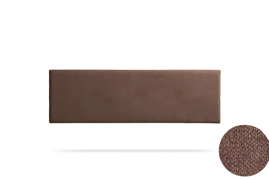 Moonia Tête de Lit Tapisée NOVA Aqualine 170x50x5 cm - Chocolat -