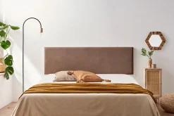 Moonia Tête de Lit Tapisée NOVA Aqualine 170x50x5 cm - Chocolat -