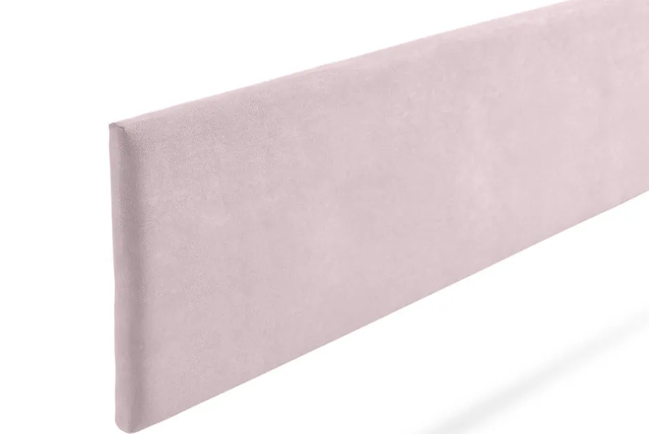 Moonia Tête de Lit Tapisée NOVA Aqualine 130x50x5 cm - Rose Clair -