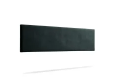 Moonia Tête de Lit Tapisée NOVA Aqualine 130x50x5 cm - Noir -